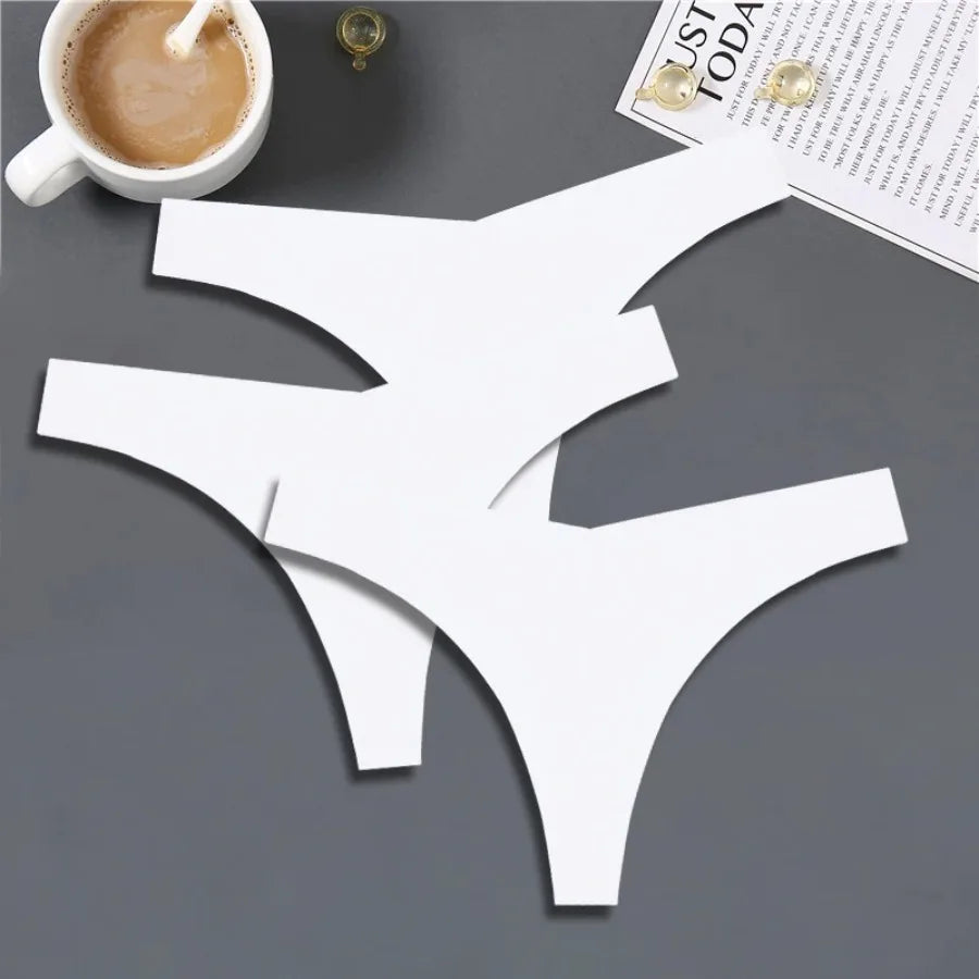 Seamless V-Waist Thong Panties Three-Pack with Smooth Athletic Finish