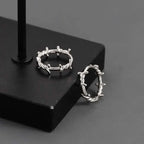 Thorn Hoop Earrings Gothic Punk Alternative Statement Jewelry