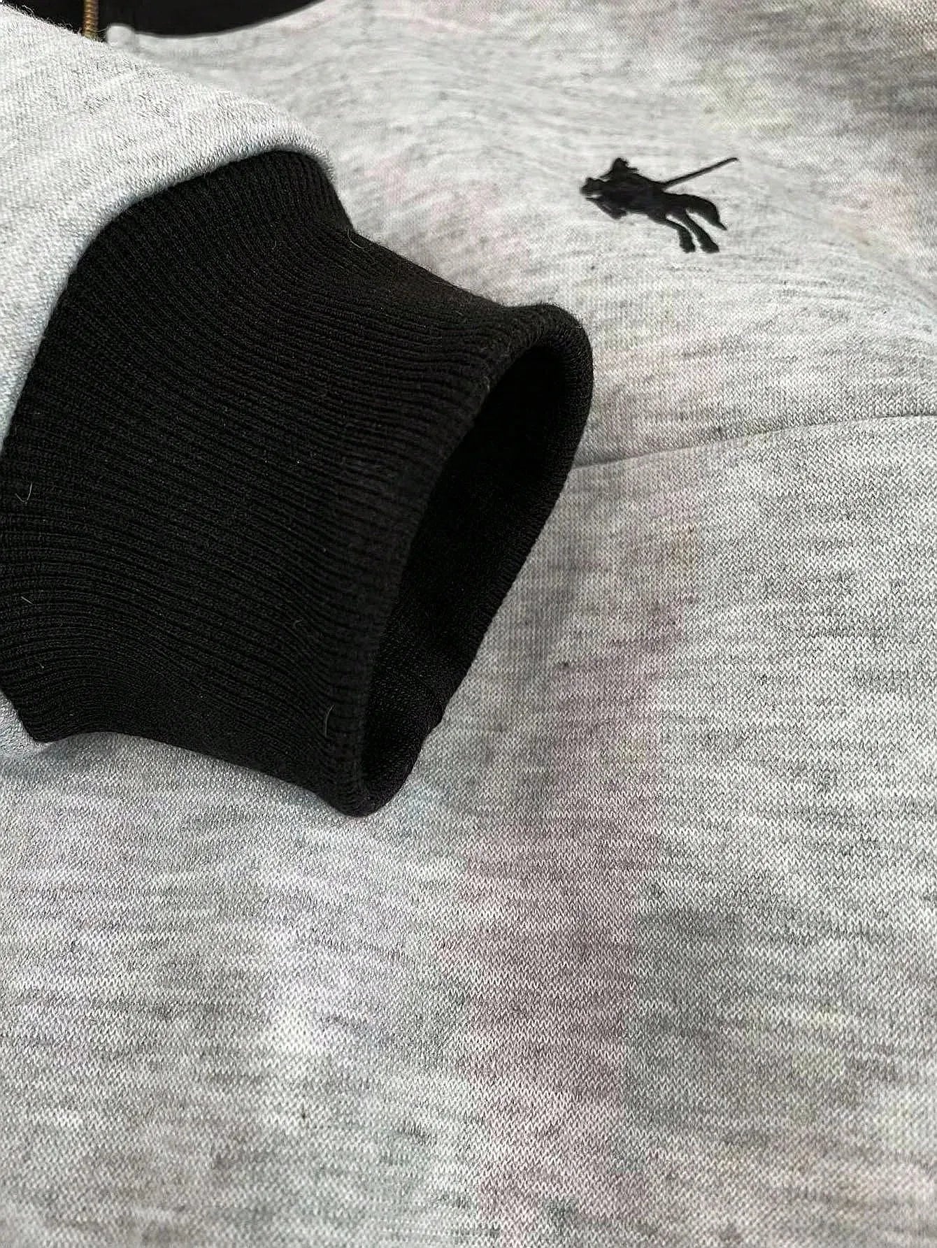 Women's Oversized Half Zip Collar Sweatshirt with Drop Shoulders for Casual Everyday Fashion