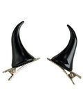 Devil Horn Hair Clips for Gothic Punk and Alternative Costume Styling