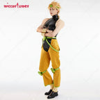 Unisex Coordinated Costume Set with Jacket Trousers Bracers and Contemporary Layered Design