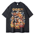 Retro Anime Adventure Oversized Washed Cotton Japanese Streetwear Graphic T-Shirt