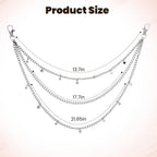 Star Pants Chain for Y2K Punk and Vintage Streetwear Styling
