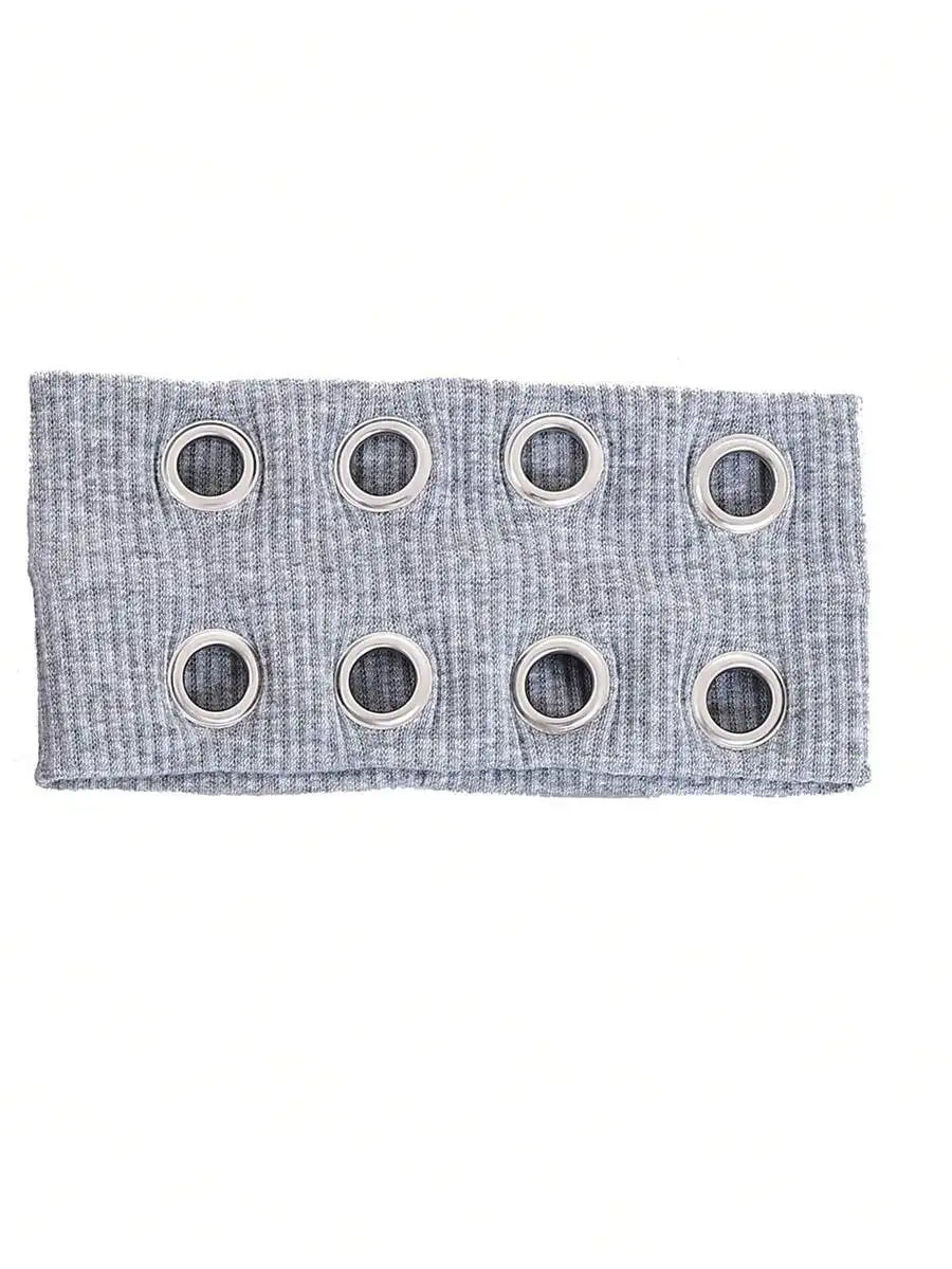 Grommet Detail Headband Punk Alternative Streetwear Hair Accessory