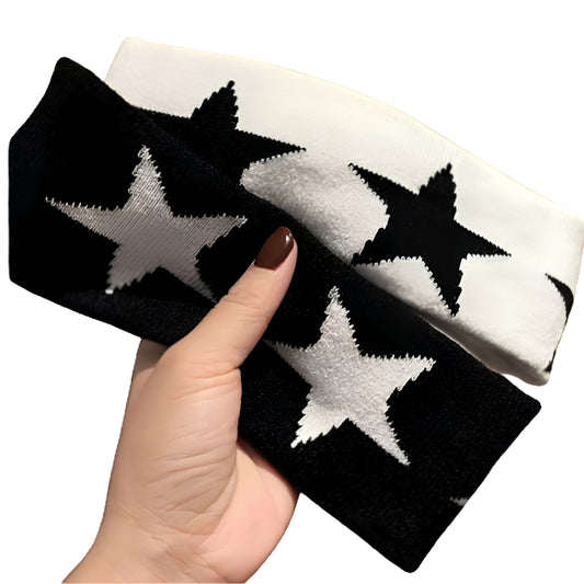 Star Pattern Headband Y2K Grunge Alternative Everyday Hair Accessory