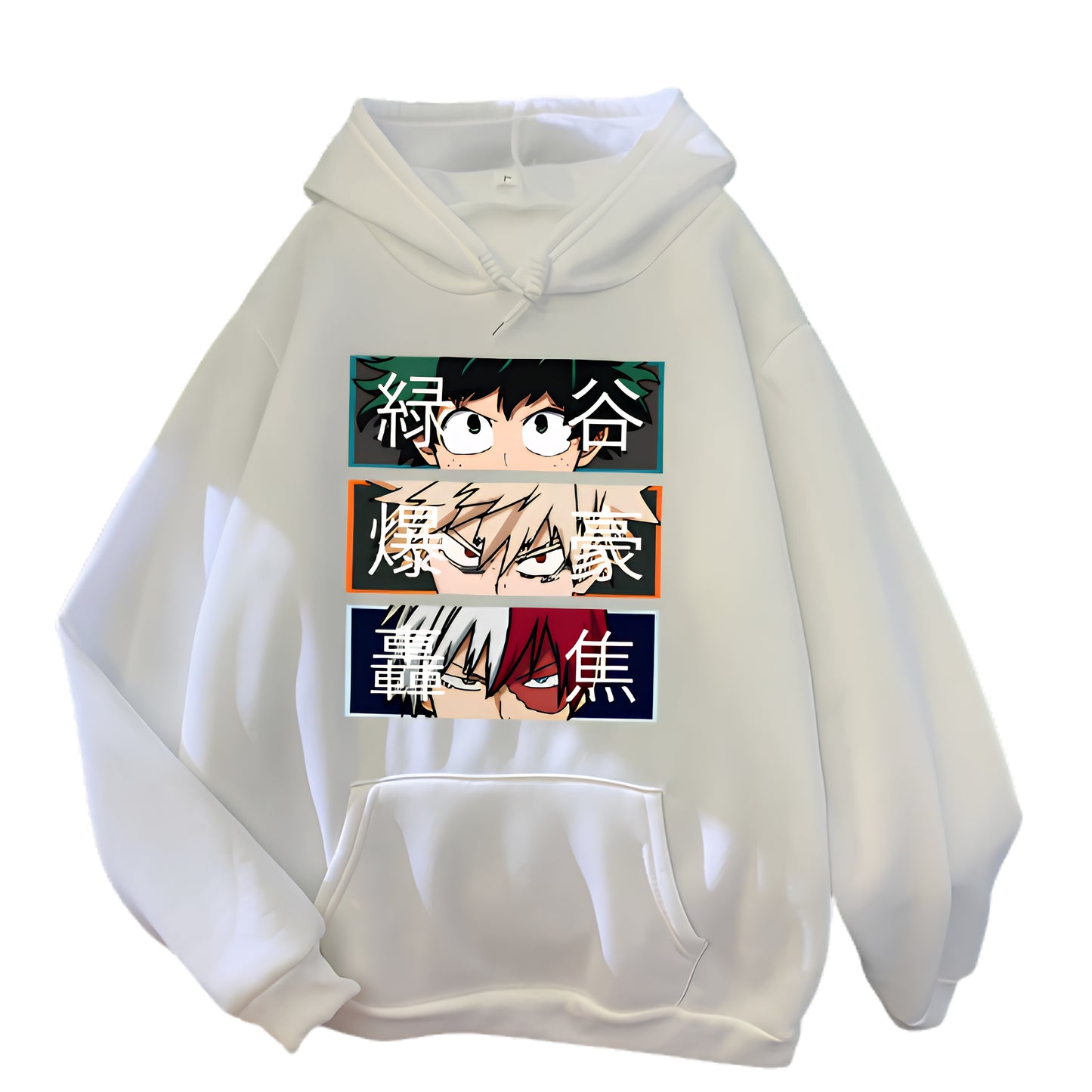 Anime Minimal Typography Hoodie with Japanese Streetwear Aesthetic