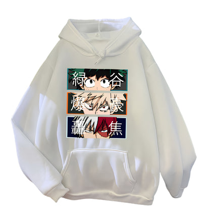 Anime Minimal Typography Hoodie with Japanese Streetwear Aesthetic