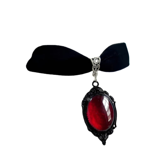 Victorian Gothic Cameo Choker Necklace for Dark Feminine Witchy and Alternative Fashion Styling