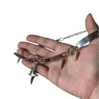 Star Charm Riveted Choker Necklace for Punk Gothic and Y2K Fashion