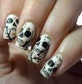 Vintage Gothic Portrait Press On Nails with Dark Alternative Art Design