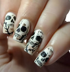 Vintage Gothic Portrait Press On Nails with Dark Alternative Art Design