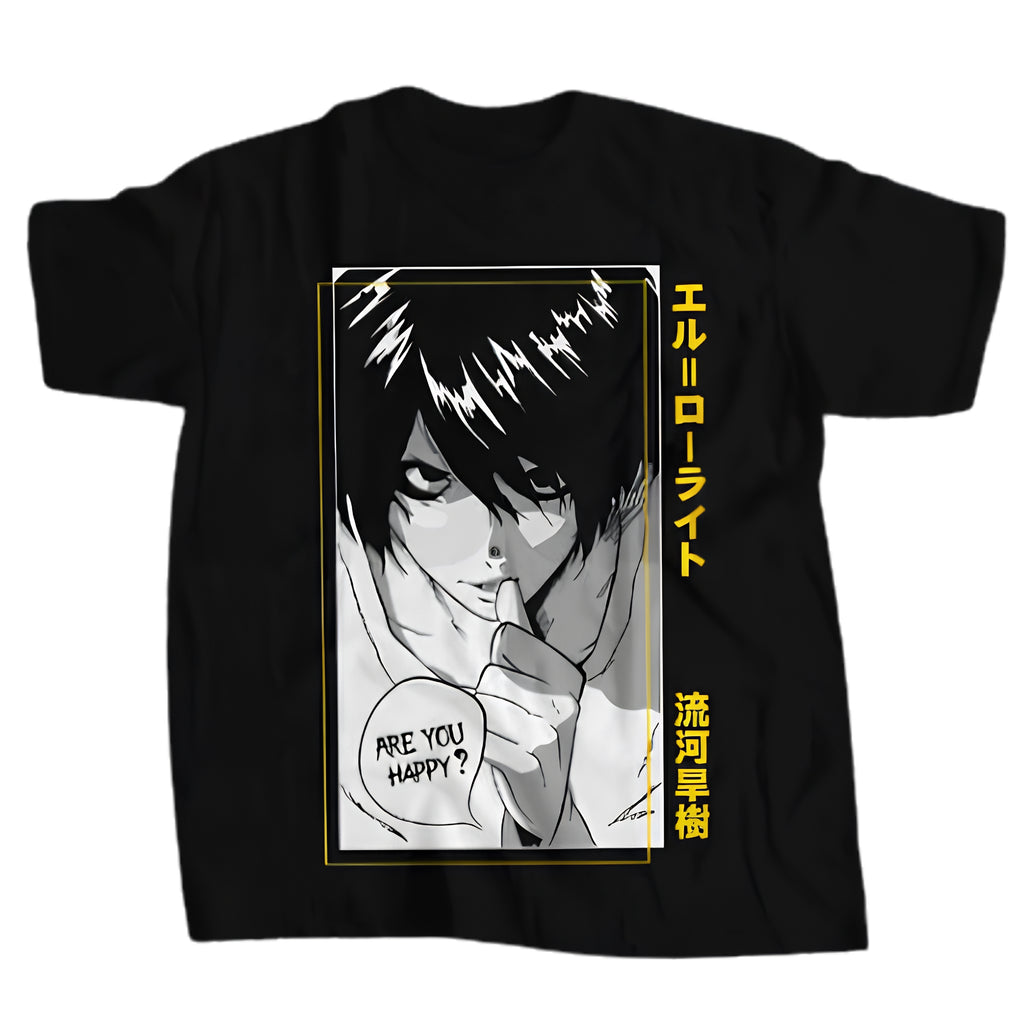 Manga-Inspired Oversized Distressed Streetwear Graphic Shirt