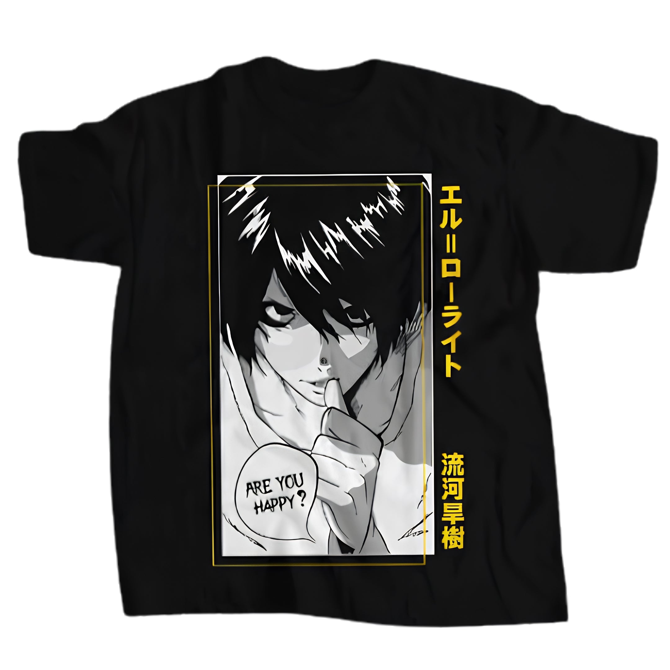 Manga-Inspired Oversized Distressed Streetwear Graphic Shirt