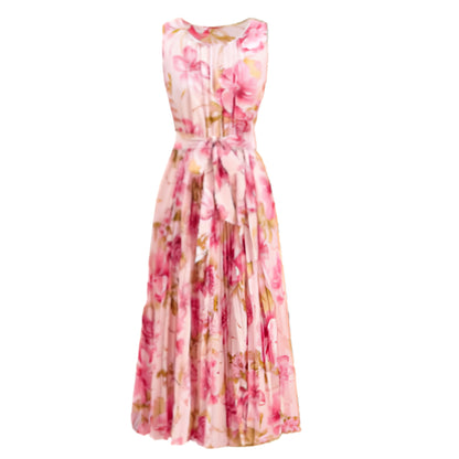 Vintage Floral Midi Dress with Soft Gothic Coquette Fashion Aesthetic