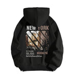 Anime-Inspired Urban Cityscape Hoodie with Modern Streetwear Graphic Design