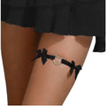 Bow Accent Thigh Garter Dark Feminine Alternative Fashion Accessory