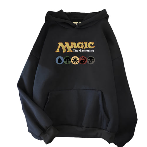 Anime Fantasy Symbol Hoodie with Retro Gaming Streetwear Aesthetic - BigCat Streetwear