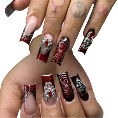 Gothic Cathedral Inspired Press On Nails with Ornate Alternative Artwork