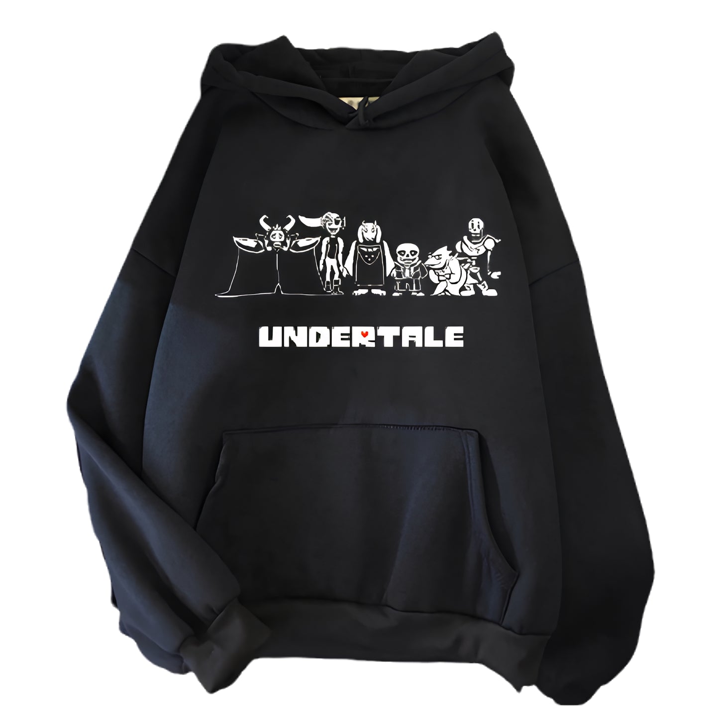 Minimalist Anime Streetwear Hoodie with Manga Skeleton Graphic Design