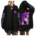 Anime-Inspired Mystic Art Zip Hoodie with Japanese Streetwear Graphics