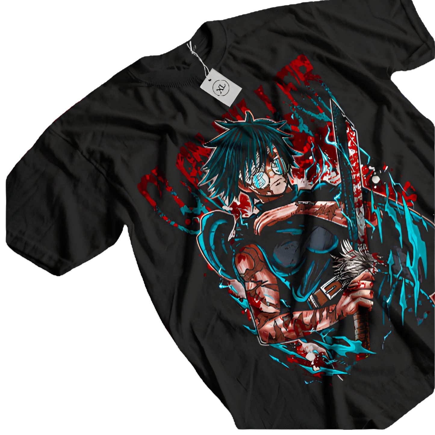 Chaos Anime Goth Oversized Manga Streetwear Graphic T-Shirt