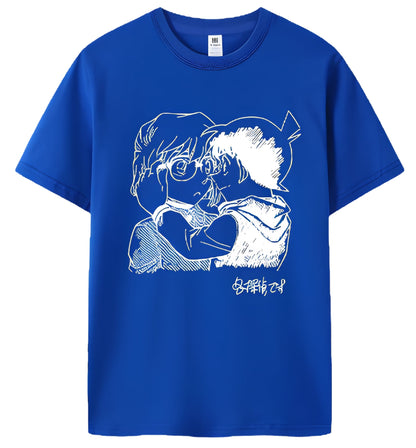 Emotional Sketch Anime Graphic Oversized Cotton Casual Streetwear T-Shirt