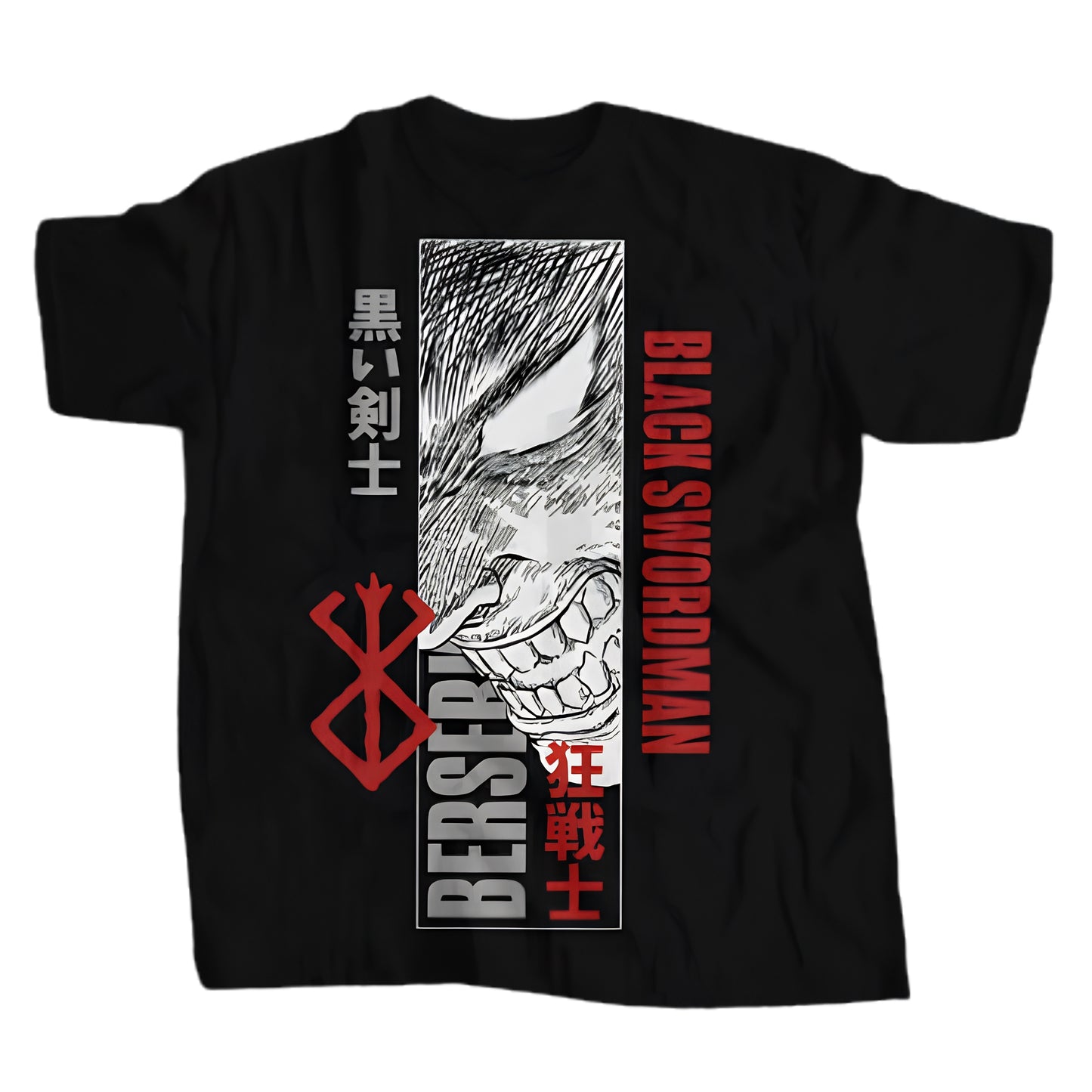 Vintage Anime Goth Graphic Streetwear T-Shirt with Distressed Manga Artwork