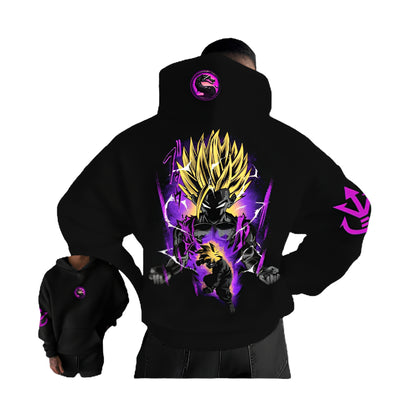 Anime Manga Graphic Hoodie With Dark Fantasy Streetwear Art Aesthetic