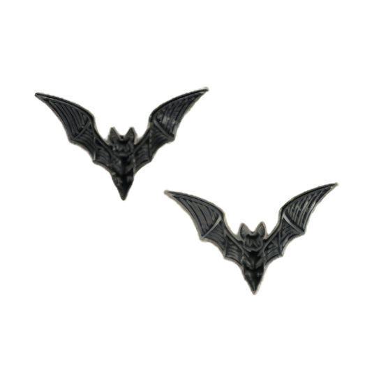 Minimalist Bat Silhouette Gothic Brooch Pin for Dark Alternative Fashion