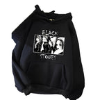 Minimalist Anime Graphic Hoodie with Manga-Inspired Monochrome Artwork Design