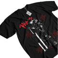 Dark Manga Warrior Oversized Anime Goth Streetwear Graphic Tee