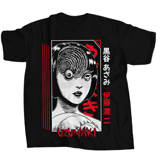 Dark Manga Horror Illustration Oversized Anime Goth Graphic Tee