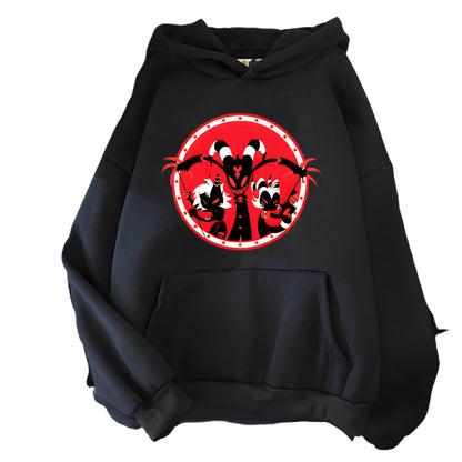 Dark Anime Graphic Hoodie with Manga-Inspired Demon Streetwear Artwork