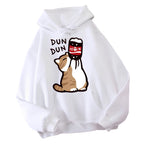 Kawaii Anime Inspired Cat Graphic Hoodie with Playful Manga Aesthetic