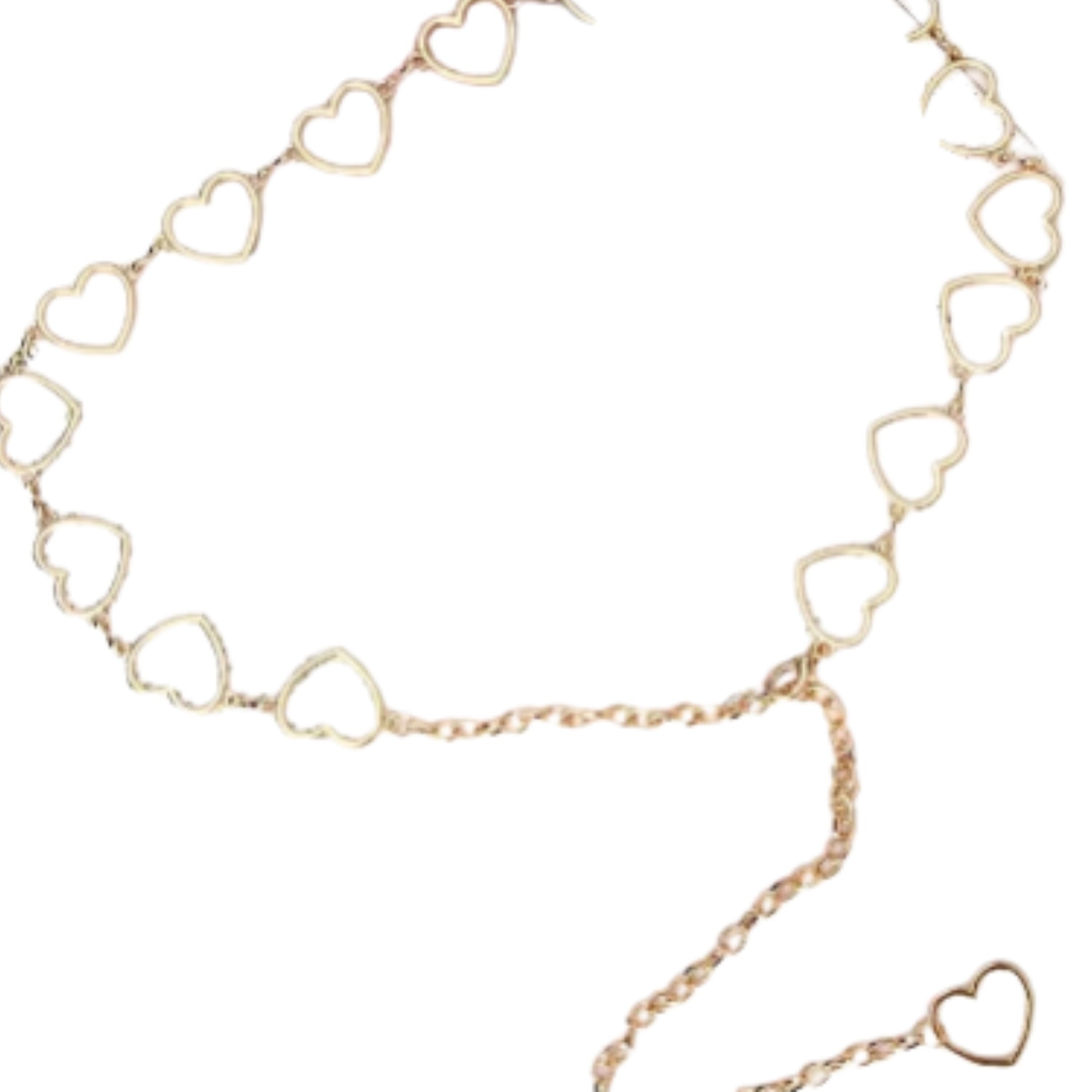 Heart Charm Body Chain With Alternative Y2K Inspired Statement Styling