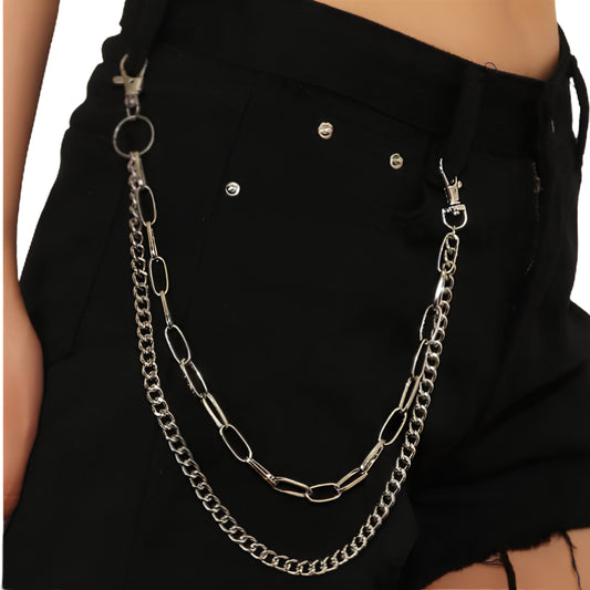 Double Layer Ring Chain for Punk, Grunge and Alternative Streetwear