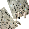 Gothic Cross Nail Art Sticker Set for Alternative Statement Manicure Styling