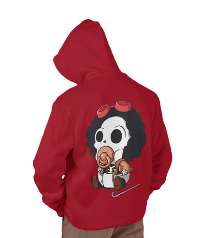 Anime Skull Character Hoodie with Kawaii Streetwear Aesthetic
