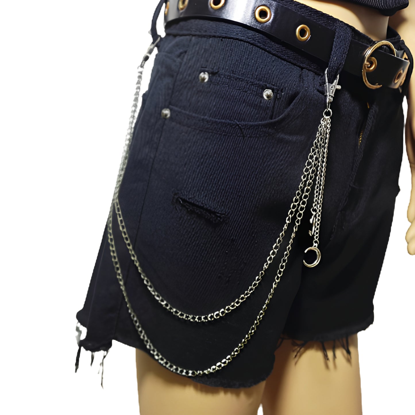 Double Layer Waist Chain for Grunge, Punk and Alternative Streetwear