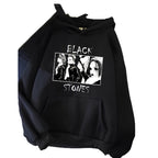 Anime Retro Band Graphic Hoodie with Vintage Manga Streetwear Energy