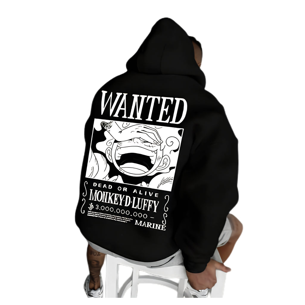 Anime Manga Streetwear Hoodie With Vintage Poster Graphic Design Artwork