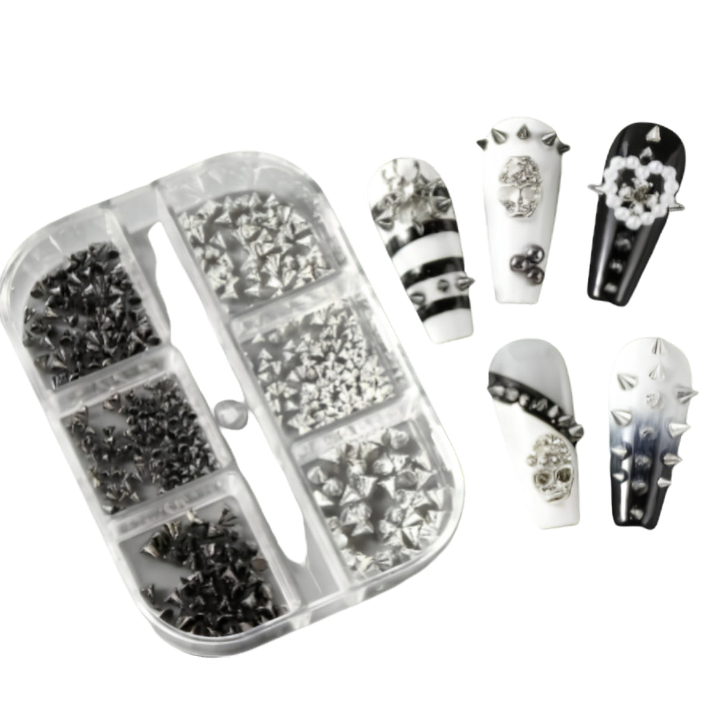 Gothic Punk Nail Art Sticker Set with Ornamental Alternative Fashion Details