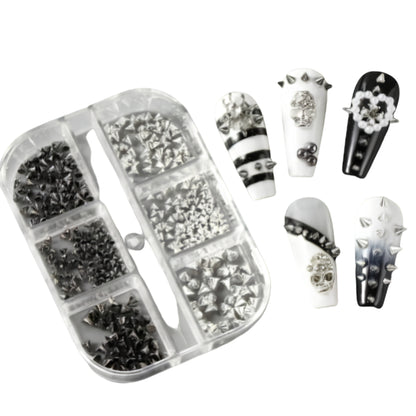 Gothic Punk Nail Art Sticker Set with Ornamental Alternative Fashion Details
