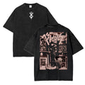 Manga-Inspired Goth Oversized Panel Graphic Streetwear Shirt