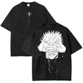 Dark Anime Sorcerer Graphic T-Shirt with Gothic Manga Streetwear Style
