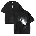 Anime Goth Distressed Streetwear Graphic Oversized Cotton Tee