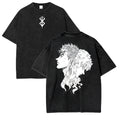 Manga-Inspired Gothic Streetwear Oversized Graphic Fashion Tee