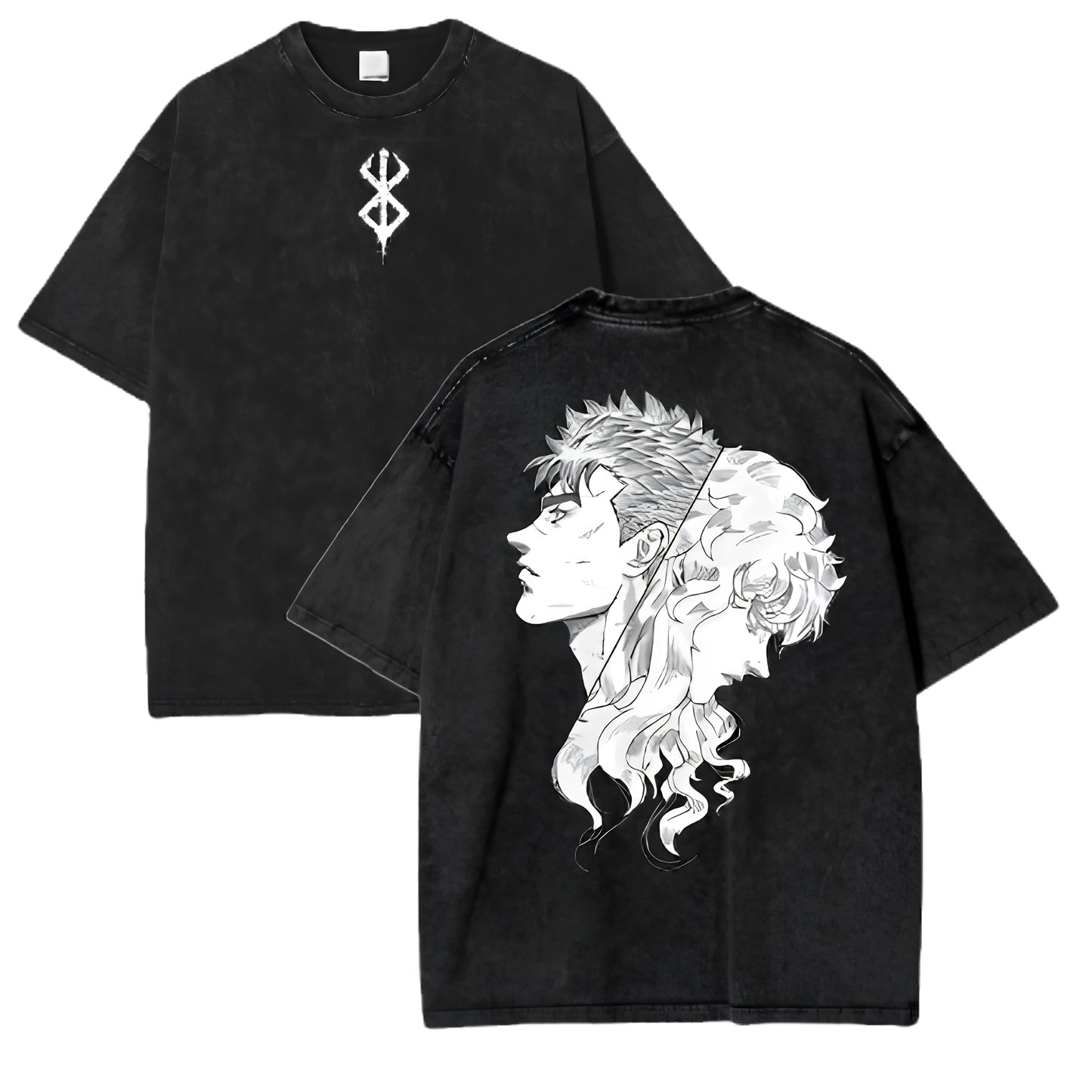 Manga-Inspired Gothic Streetwear Oversized Graphic Fashion Tee