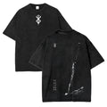 Minimalist Anime Goth Distressed Oversized Streetwear Graphic Tee
