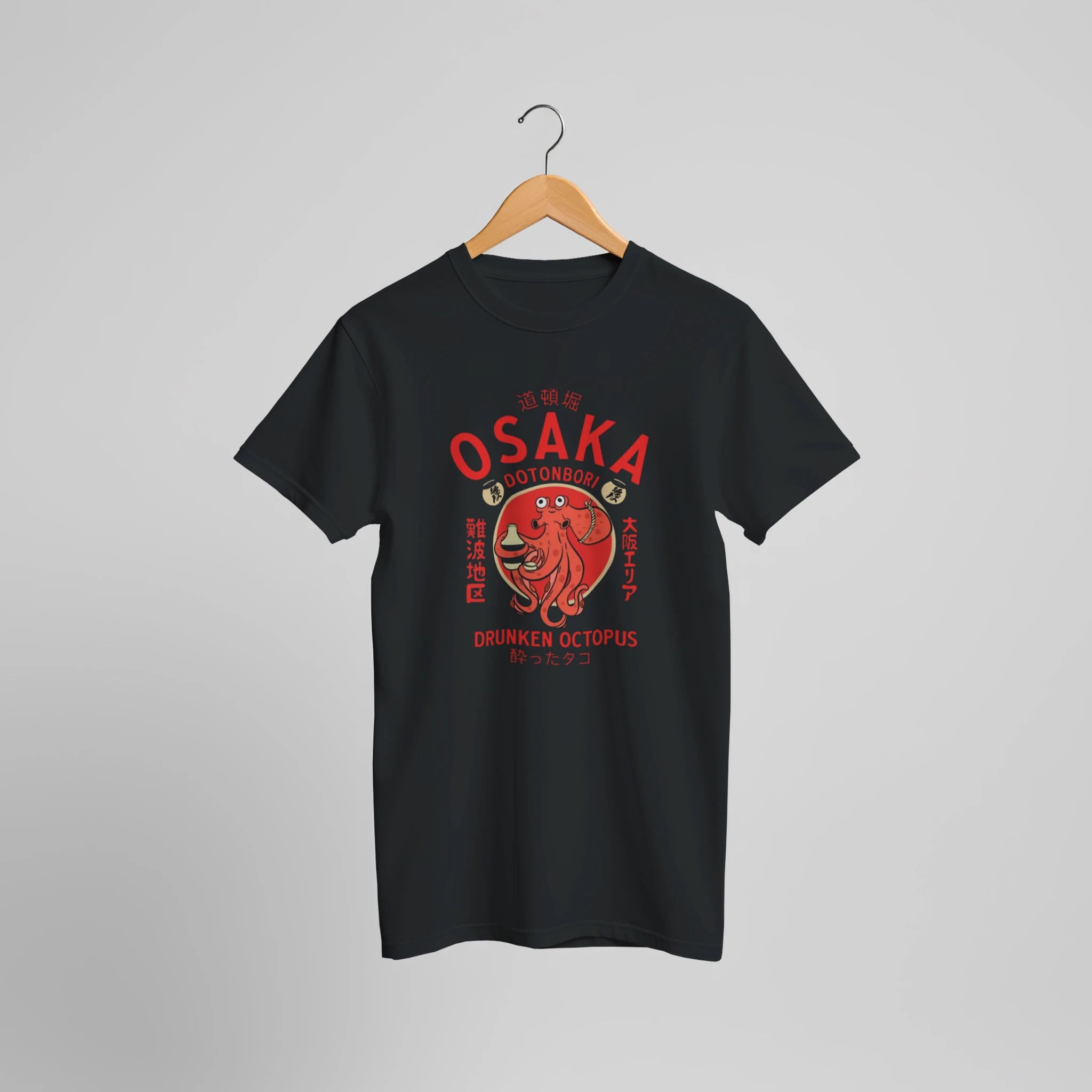 Osaka Drunken Octopus Tee — Tokyo Nights Energy - BigCat Streetwear